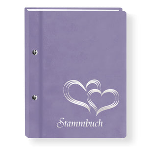 Stammbuch Glamour flieder A5