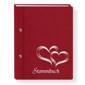 Stammbuch Glamour rot A5