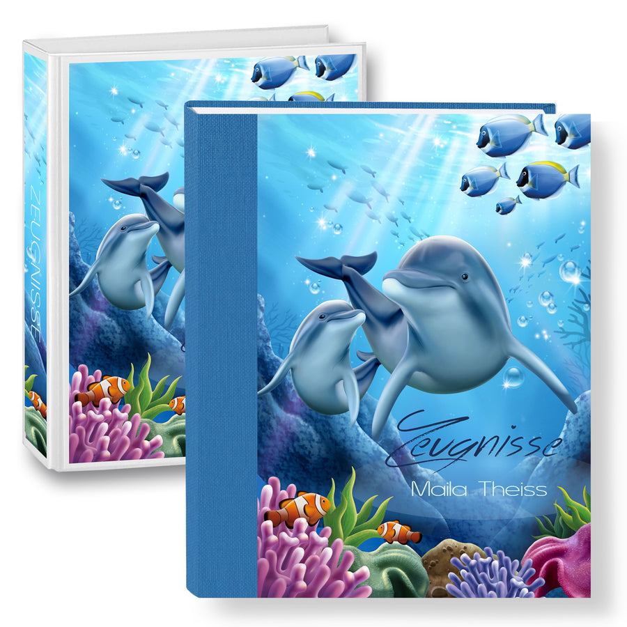 Zeugnismappe Delfin Family