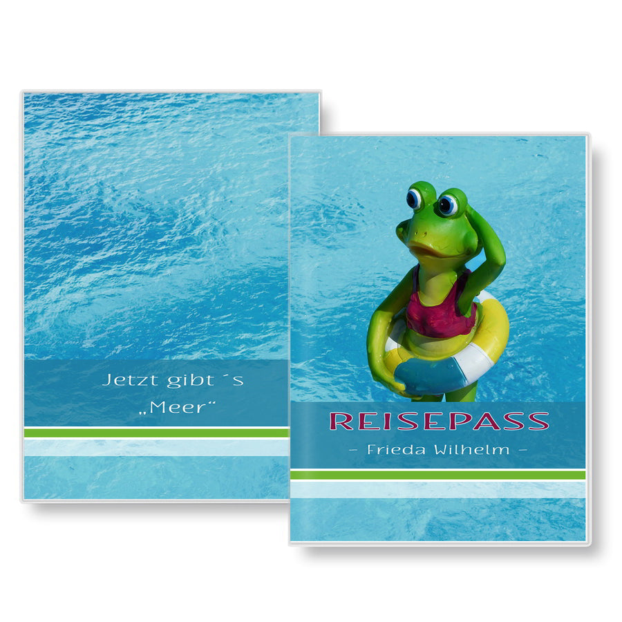 Reisepass Hülle Funny Frog