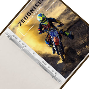 Zeugnismappe Motocross Race