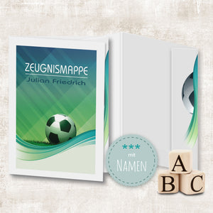 Zeugnis- & Unterschriftenmappe Soccer